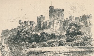 El castillo desde la orilla de Berkshire, 1895 de Unbekannt