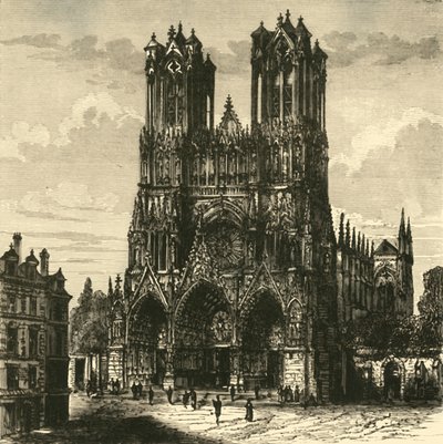 La Catedral, Reims, 1890 de Unbekannt