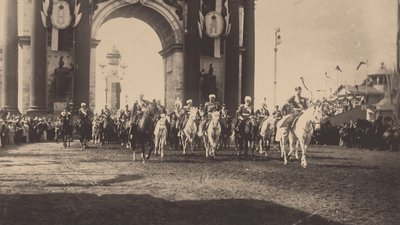 La entrada ceremonial de Nicolás II en Moscú el 9 de mayo de 1896, 1896 de Unbekannt