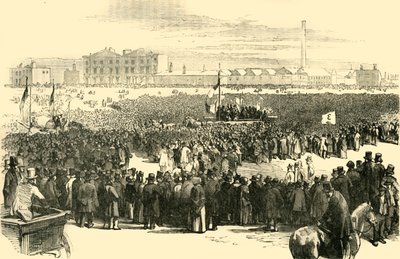 La reunión cartista en Kennington Common, 1848, c1878 de Unbekannt