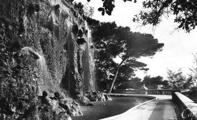 La cascada del castillo, Niza, sur de Francia, principios del siglo XX de Unbekannt