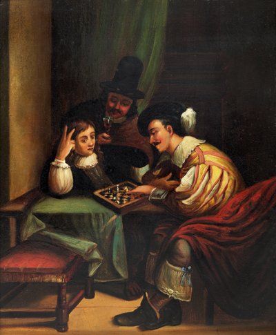 Los jugadores de ajedrez de Unbekannt