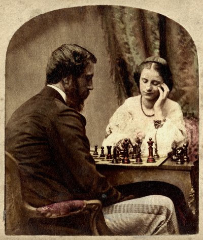 Los jugadores de ajedrez de Unbekannt