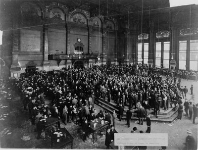 La Junta de Comercio de Chicago en sesión, c. 1900 de Unbekannt