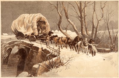 El carro de Navidad, 1866 de Unbekannt