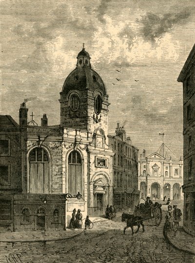 La iglesia de St. Benet Fink, de una vista antigua, 1897 de Unbekannt