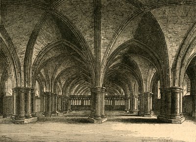 La Iglesia de Santa Fe, La Cripta de la Antigua San Pablo, de una vista de Hollar, 1897 de Unbekannt
