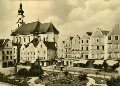 La Iglesia de San Jorge, Schärding am Inn, Alta Austria, c1935 de Unbekannt