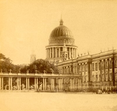 El Palacio de la Ciudad y la Iglesia de San Nicolás, Potsdam, Alemania, c1900 de Unbekannt