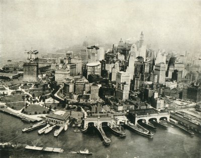 La ciudad de Nueva York vista desde el aire, 1936 de Unbekannt