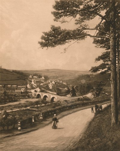 El Clyde en Kirkfieldbank, desde las Braes cerca de Lanark, 1902 de Unbekannt