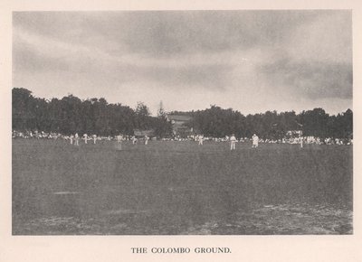 El campo de cricket de Colombo, Ceilán de Unbekannt