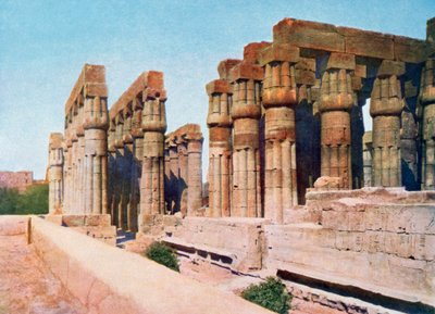 La columnata de Amenhotep III, Templo de Luxor, Egipto de Unbekannt