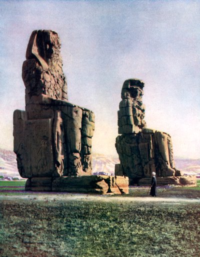 Los Colosos de Memnón, Tebas, Egipto, 1933-1934 de Unbekannt