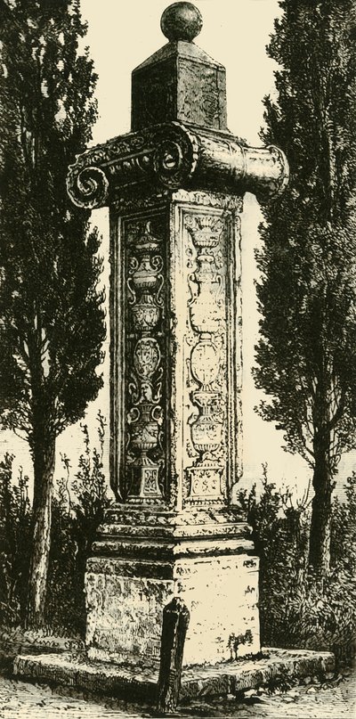 La Columna de los Franceses, Rávena, Erigida en Memoria de Gastón de Foix, 1890 de Unbekannt