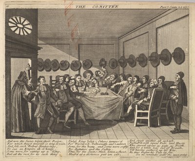 El Comité Placa 10: Ilustraciones de Hudibras de Samuel Butler, 1725-30 de Unbekannt