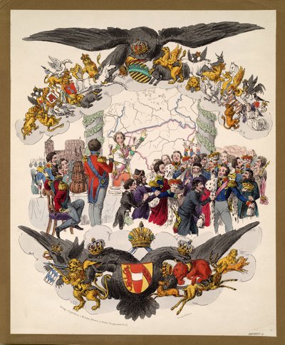 Caricatura del Congreso de Viena de Unbekannt