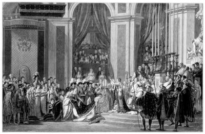 La consagración del emperador Napoleón y la coronación de la emperatriz Josefina, 1804 1900 de Unbekannt