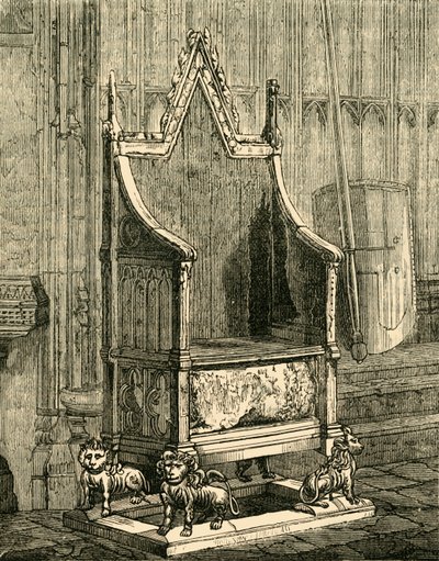 La silla de coronación, 1881 de Unbekannt