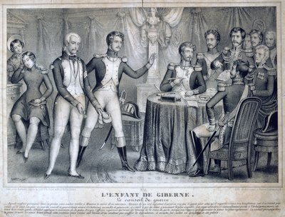 El consejo de guerra, 1818, siglo XIX de Unbekannt