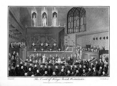El Tribunal del Banco de los Reyes, Westminster, Londres, 1804 de Unbekannt