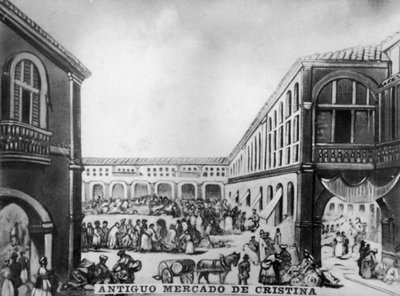 El viejo mercado de Cristina, siglo XIX, 1920s de Unbekannt