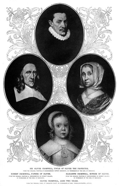La familia Cromwell, 1899 de Unbekannt