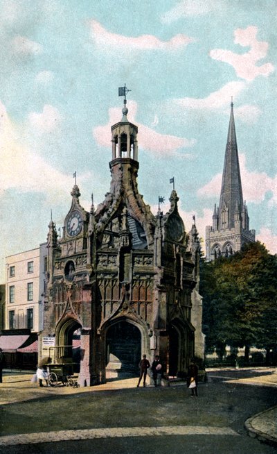 La Cruz y la Catedral, Chichester, West Sussex, principios del siglo XX de Unbekannt