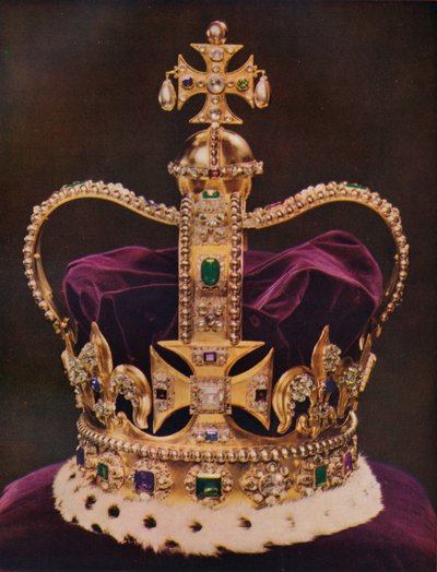La Corona de Inglaterra, Corona de San Eduardo, c1937 de Unbekannt