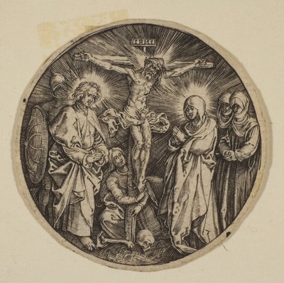 La Crucifixión, copia redonda, s.f. de Unbekannt