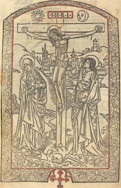 La Crucifixión, c. 1485 de Unbekannt