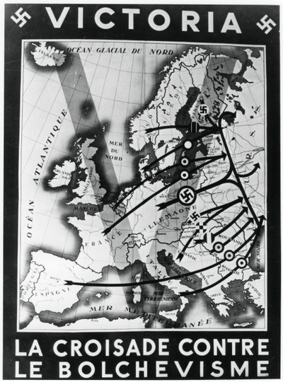La cruzada contra el bolchevismo, cartel de propaganda de Vichy Francia, 1941 de Unbekannt