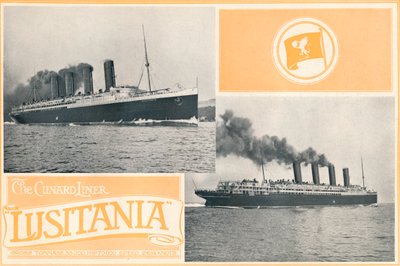El transatlántico Lusitania de Cunard de Unbekannt