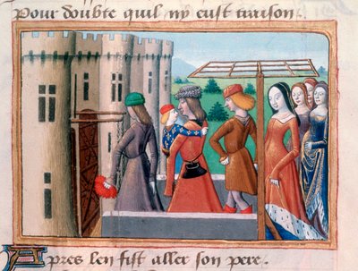 El Delfín regresa a París, junio de 1418, 1484 de Unbekannt