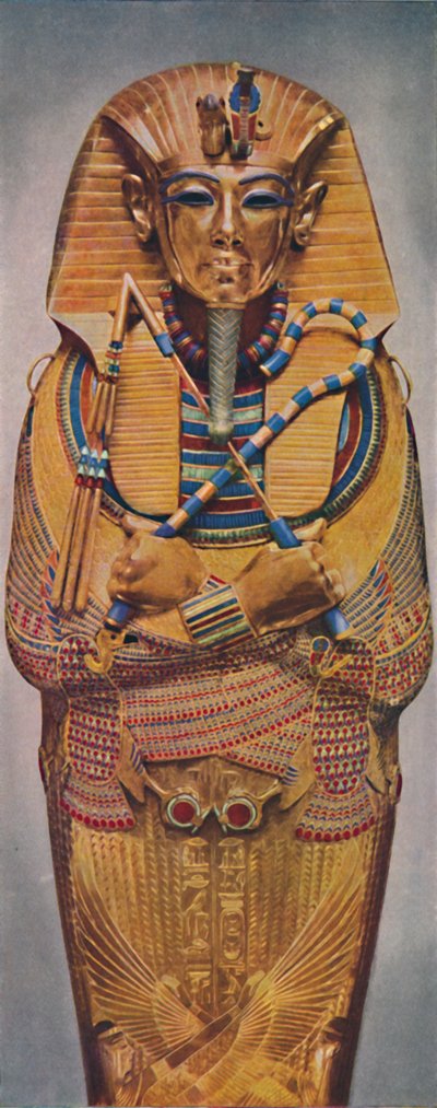 El ataúd dorado de los faraones muertos, c1935 de Unbekannt