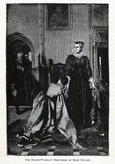 La orden de ejecución entregada a María Estuardo, 1882 de Unbekannt