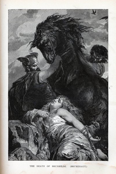 La muerte de Brunilda, Brunehaut, 1882 de Unbekannt