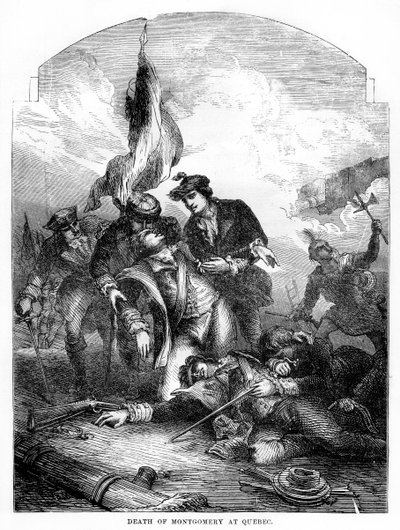 La muerte del general Richard Montgomery en Quebec, 1775, 1872 de Unbekannt