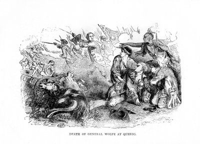 La muerte del general Wolfe en Quebec, 1759, 1872 de Unbekannt