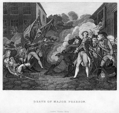 La muerte del Mayor Pearson, c. 1782-c. 1784 de Unbekannt