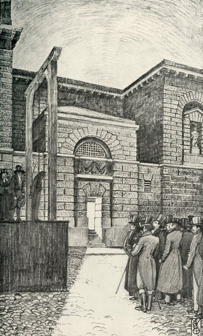 La Puerta de los Deudores, Prisión de Newgate, Londres, en 1821, 1938 de Unbekannt