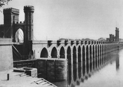 La presa del Delta, El Cairo, Egipto, c. 1920 de Unbekannt