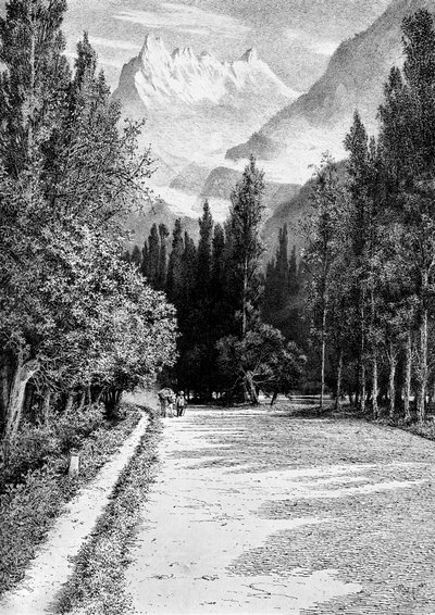 La Dent du Midi desde el Valle del Ródano, 1900 de Unbekannt