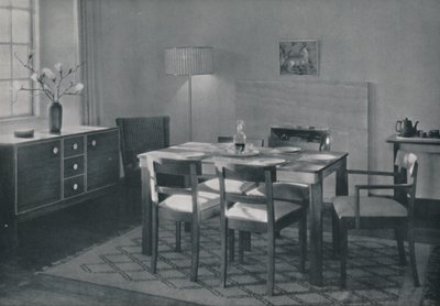El Comedor - Muebles de nogal y sicomoro, 1942 de Unbekannt