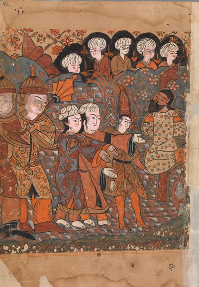 El orfebre deshonesto es ahorcado, Folio de un Kalila wa Dimna de Unbekannt