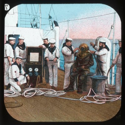 El buzo -- H.M.S. Blake, c1900 de Unbekannt