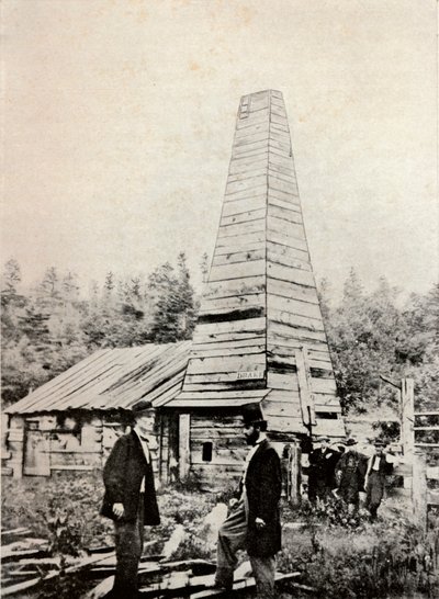 El pozo de Drake, Pensilvania, América, 1859 de Unbekannt