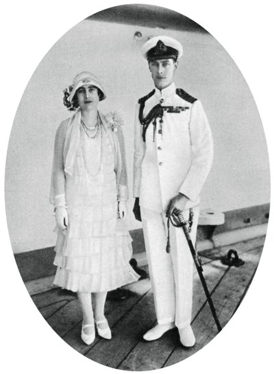 El Duque y la Duquesa de York a bordo del HMS Renown, Malta, 1927, 1937 de Unbekannt