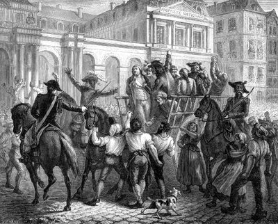 El Duque de Orleans camino a la guillotina, París, 6 de noviembre de 1793 1882-1884 de Unbekannt