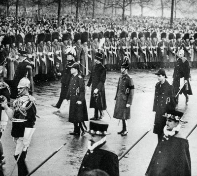 El Duque de York en el cortejo fúnebre del Rey Jorge V, 1936, 1937 de Unbekannt
